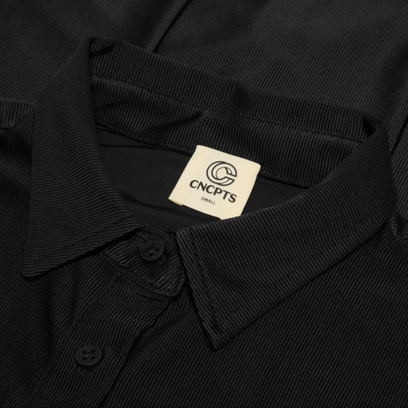 CNCPTS BUTTON UP SHIRT (BLACK) - Picture 3 of 6